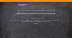 Desktop Screenshot of lulushop.com